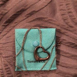 Authentic Tiffany & Co. Open Heart Necklace